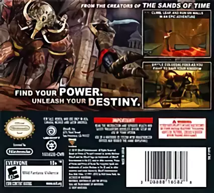 Image n° 2 - boxback : Prince of Persia - The Forgotten Sands (DSi Enhanced)